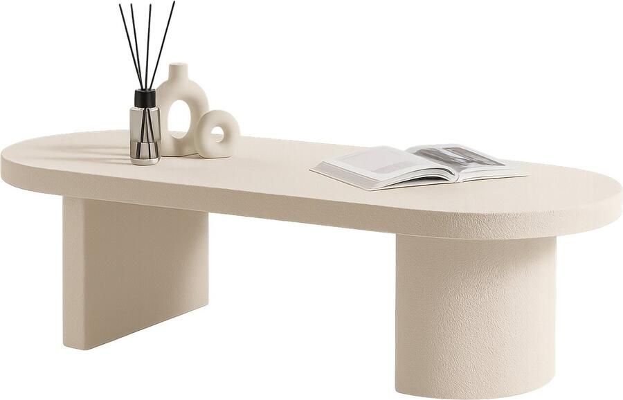 Industrieel In Huis Marmer Salontafel Rond 150 cm Marmer Composiet Salontafels Salon Tafel Wit Binnen Ronde Salontafel Industrieel Salontafel Woonkamer Tafel Salontafels Industrieel Salontafel Landelijk Coffee Table White Ø 110cm