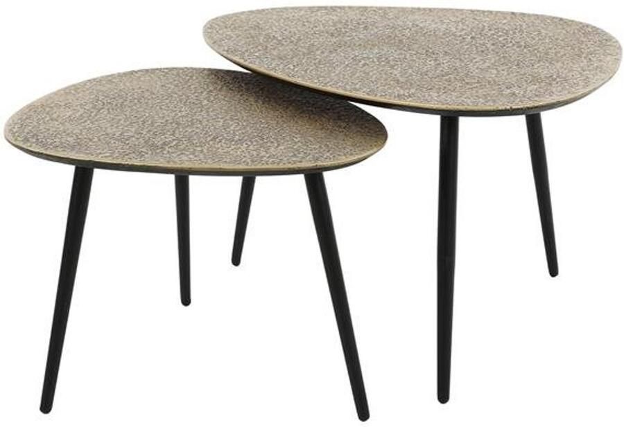 Industrieel In Huis Salontafel Organisch Ovaal (Set van 2) Hout (80 cm x 59 cm x 43 cm) Salontafel Groot Salon Tafel Boomstam Binnen Ronde Salontafel Woonkamer Tafel Salontafels Industrieel Salontafel Landelijk Coffee Table