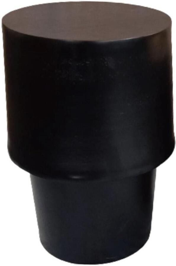 Industrieel In Huis Salontafel Rond Zwart Duurzaam Aluminium 36 cm x 36 cm x 60 cm Tafeltje Rond Klein Bijzettafel Rond Hout Koffietafel Decoratie Tafel Decoratie Salontafel Salon Tafel Industrieel Ronde Poot