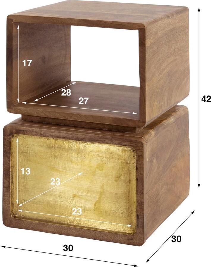Industrieel In Huis Zwevend Nachtkastje Industrieel Mangohout (30x30x42 cm) Nachtkastjes met Lade Mangohout Houten Nachtkastje met Laden Wandplank nachtkastje Lades Kastje badkamer Bijzettafeltjes Woonkamer