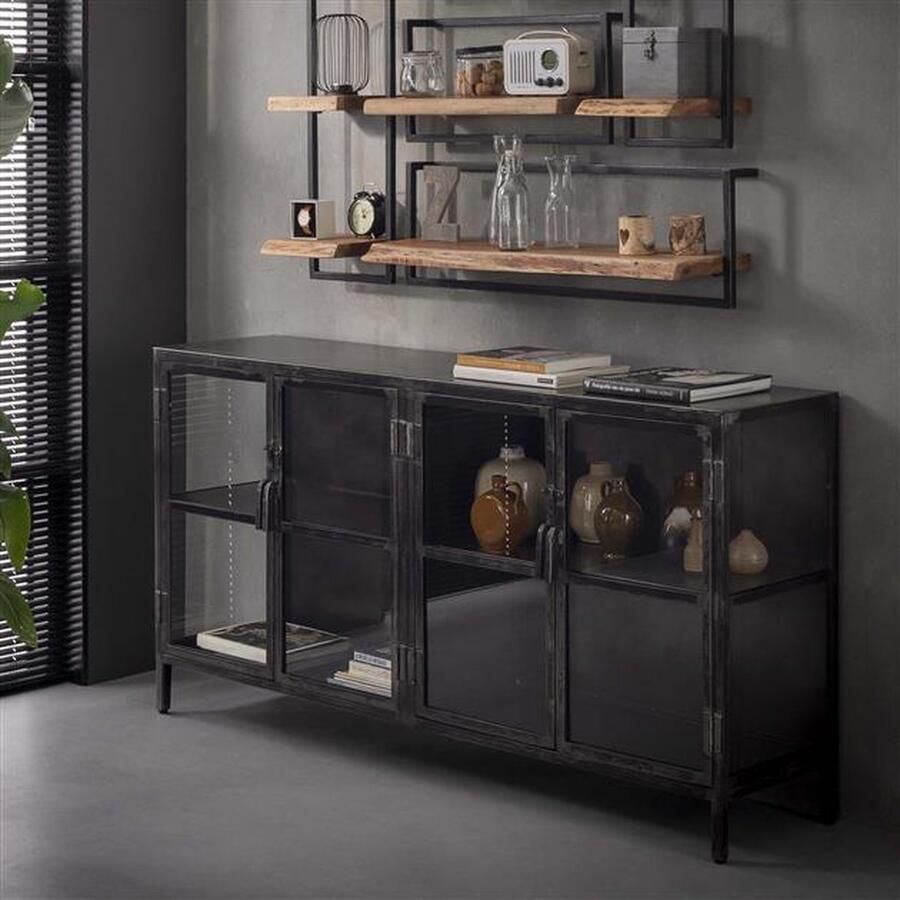 Industrieelinhuis.nl Dressoir industrieel Rifka Gunmetal