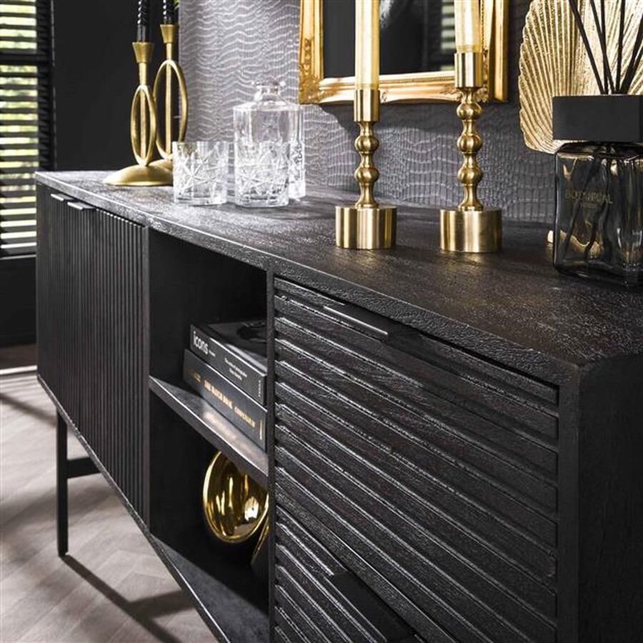 Industrieelinhuis.nl Dressoir Mangohout Marisa 170 cm