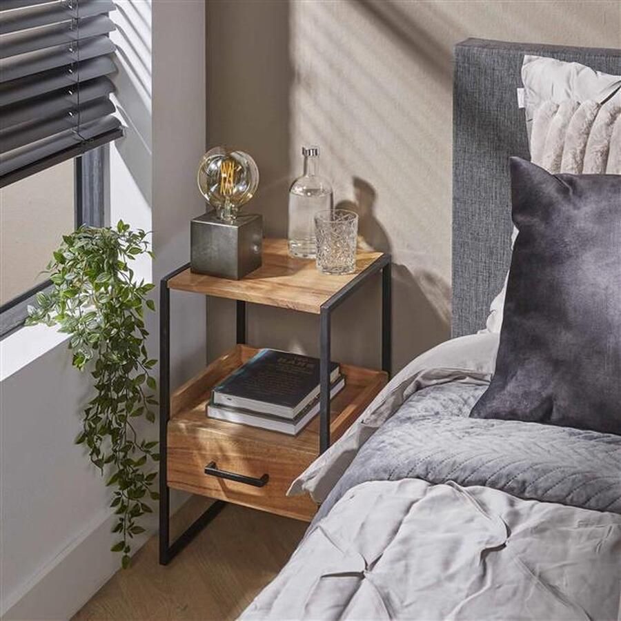 Industrieelinhuis.nl Nachtkastje met lade