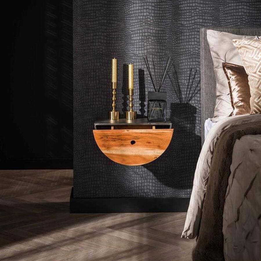 Industrieelinhuis.nl Nachtkastje set van 2 Maan