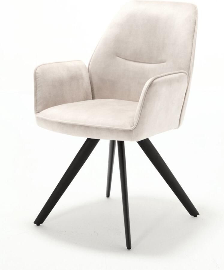 Industrieelinhuis.nl Starfurn Eetkamerstoel Nova Champagne set van 2