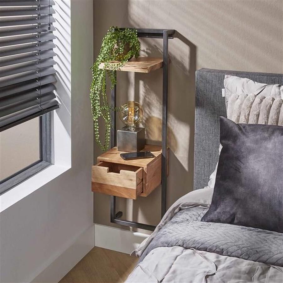 Industrieelinhuis.nl Zwevend nachtkastje Are