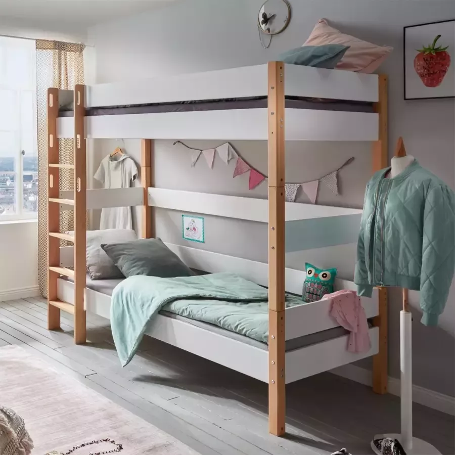 Infans Color Stapelbed Beuken Wit