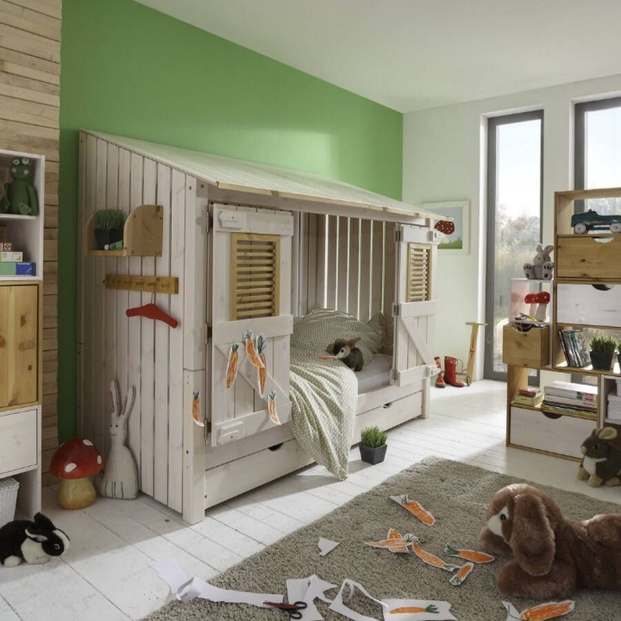 Infans Strandhuisbed zonder Achterwand Wit