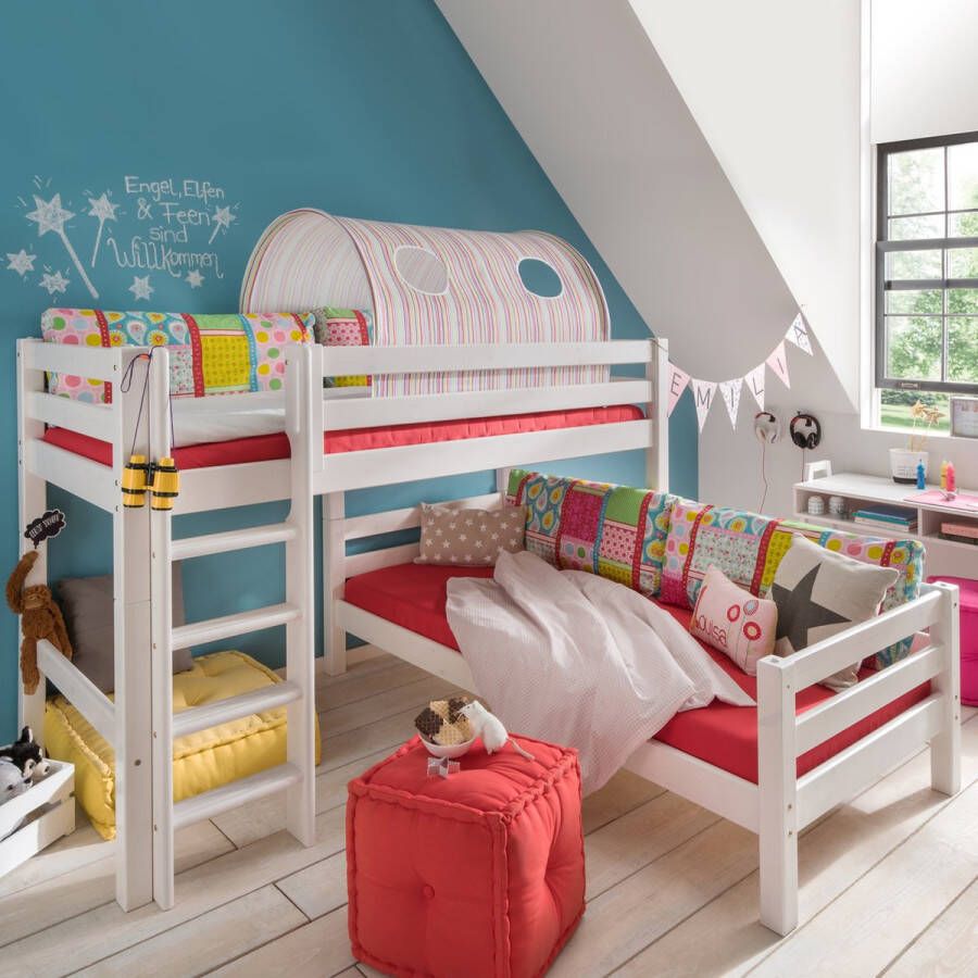 Infans Thijs Hoekstapelbed Wit