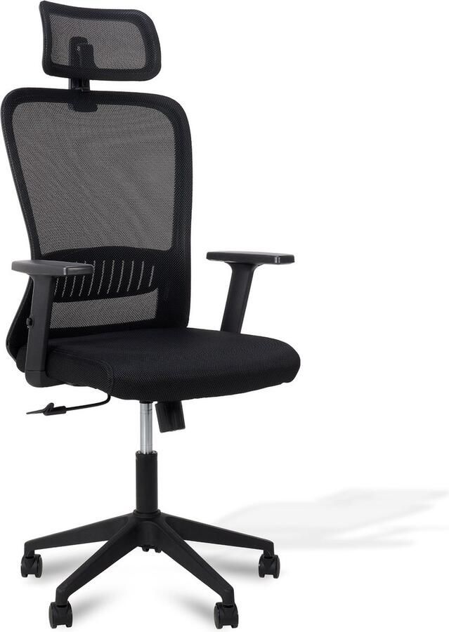Infinity Goods Ergonomische Bureaustoel Bureaustoelen Voor Volwassenen Volledig Verstelbaar Office Kantoor Chair Zwart