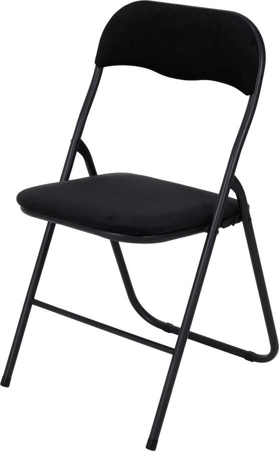 Infinity Goods Klapstoel Vouwstoel Eettafelstoel Opklapbare Stoel 43 x 47 x 80 CM Stoel Zwart - Foto 2