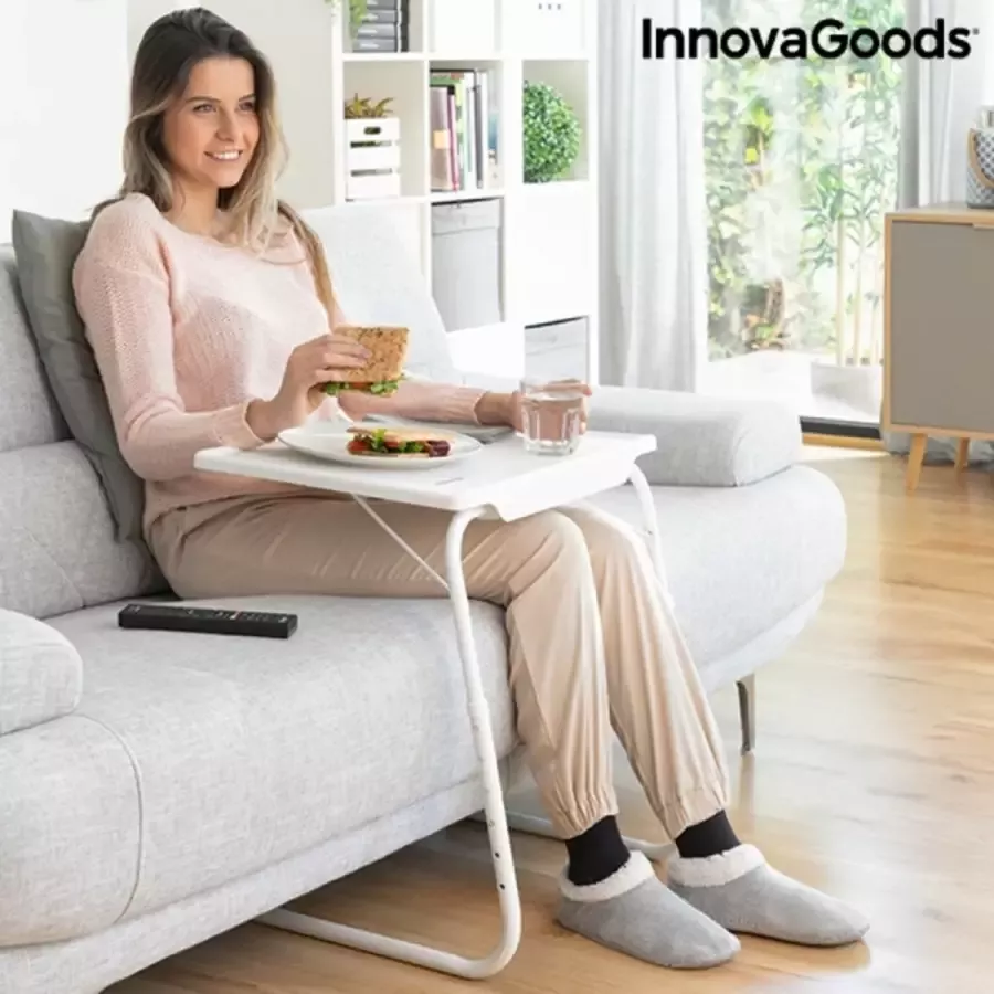 Innovagoods MULTI-POSITIE INKLAPBAAR BIJZETTAFELTJE FOLDY TABLE