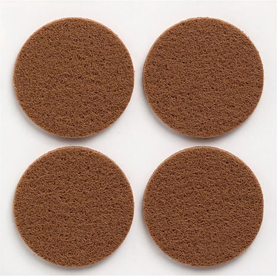 Inofix Zelfklevende Vilt Ø38mm Rond Bruin 4 stuks