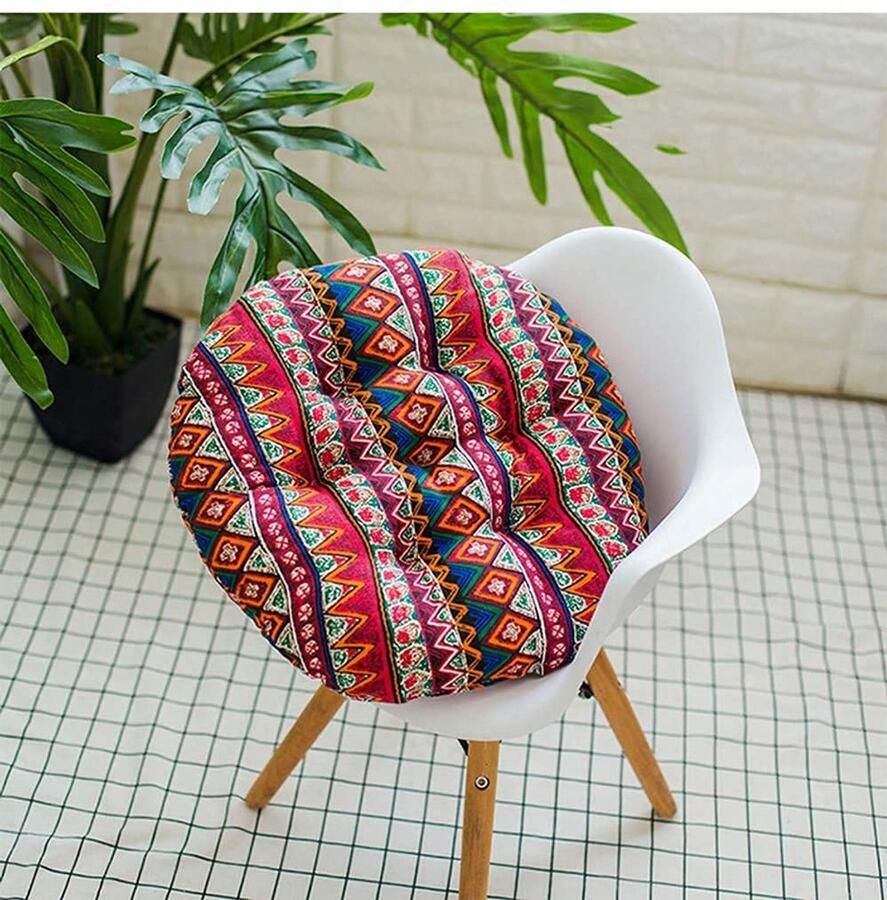 Inovra Comfortabele en Stijlvolle Gewatteerde Zitkussens voor Stoel in Set van 2 Stuks