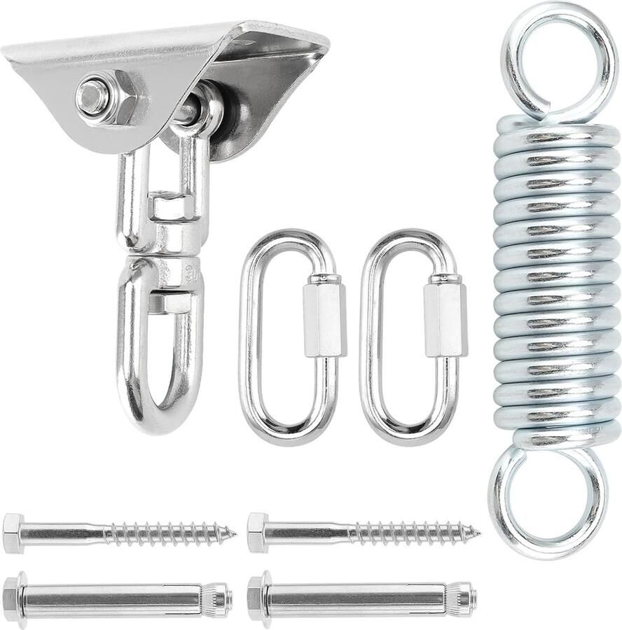 Inovra Compleet Ophangsysteem voor Hangstoelen en Schommels met Roestvrijstalen Plafondhaken