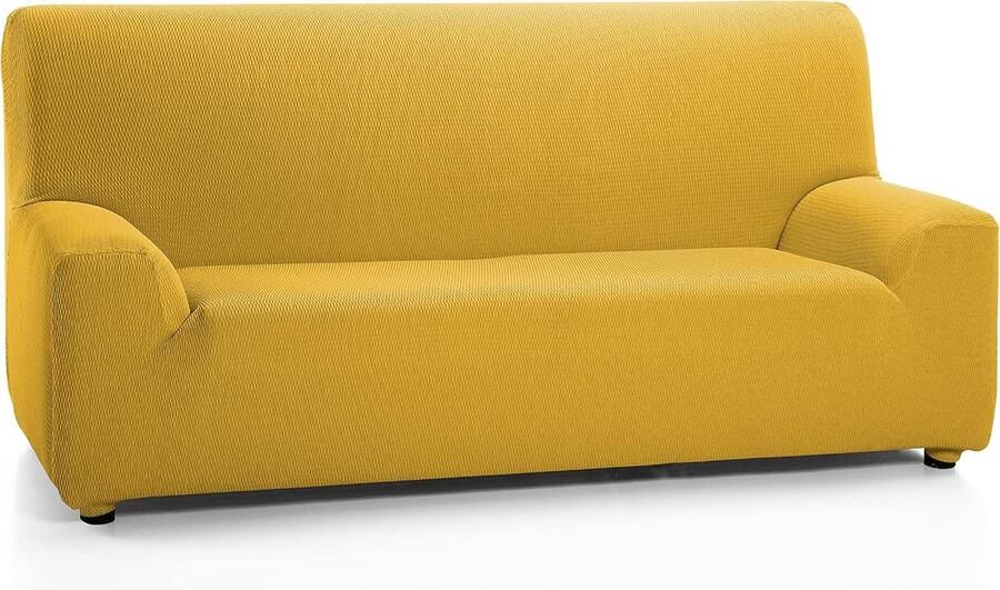 Inovra Elastische Sofahoes voor Driezitsbank in Elegante Gouden Kleur