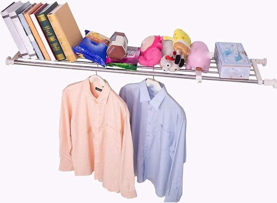 Inovra Flexibele Opbergoplossing Met Uittrekbare Telescoopstangen Voor Kast Keuken En Meer