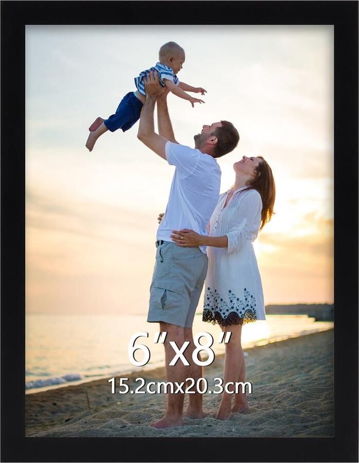 Inovra Fotolijst voor Interieurs Geschikt voor Muur en Tafel Zwart 15 x 20 cm