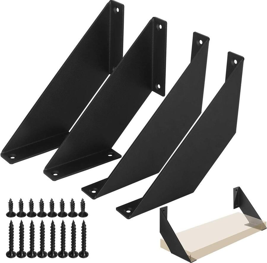 Inovra Gebogen Steun voor Sterke en Flexibele Plankmontage