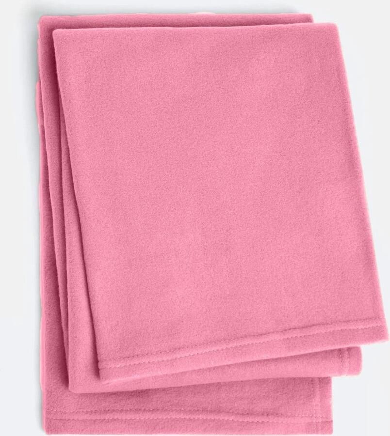 Inovra Heerlijk Zachte en Warme Fleece Deken voor Bank en Bed 150x200cm Fuchsia
