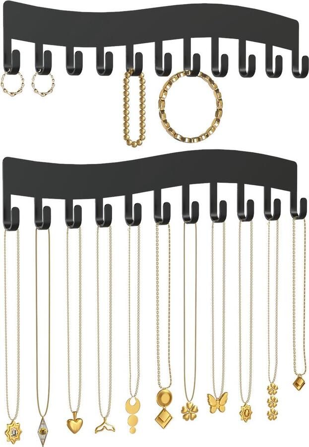 Inovra Ketting en Sieraden Wandhouder Stijlvolle Opslagoplossing voor Jouw Accessoires