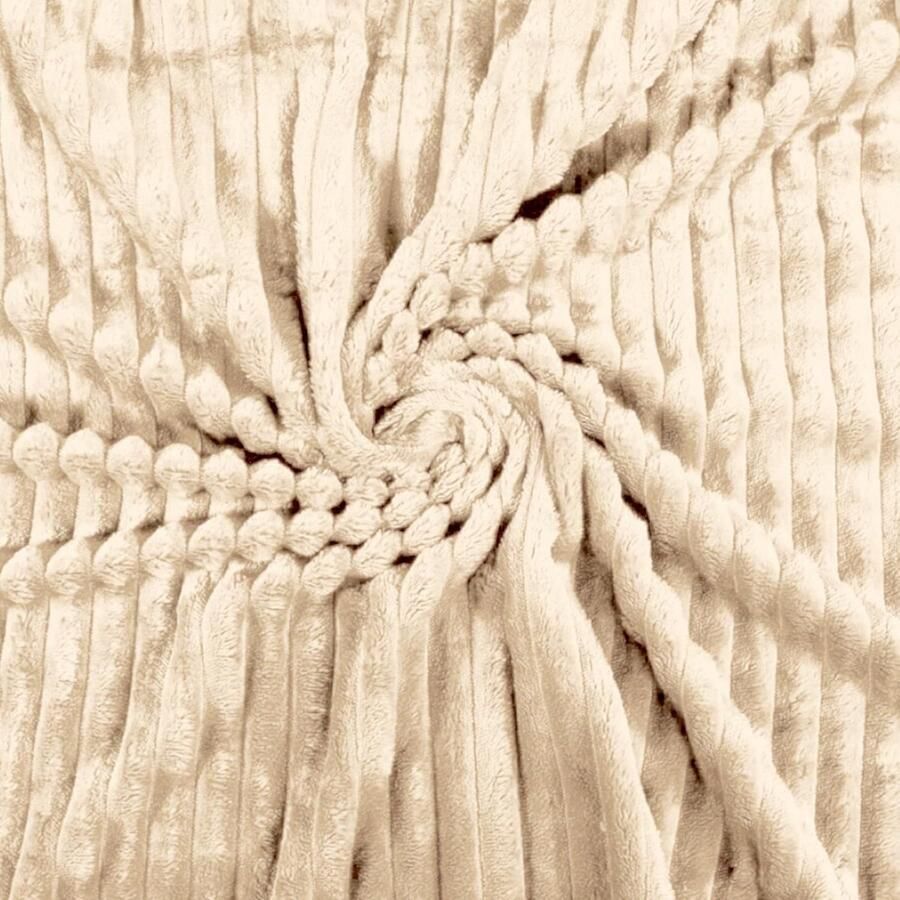 Inovra Knuffelige fleece deken flanellen deken effen dekens bankdeken zachte sprei microvezel sprei bankdeken voor bed bank slaapkamer kantoor 150 x 200 cm kaki