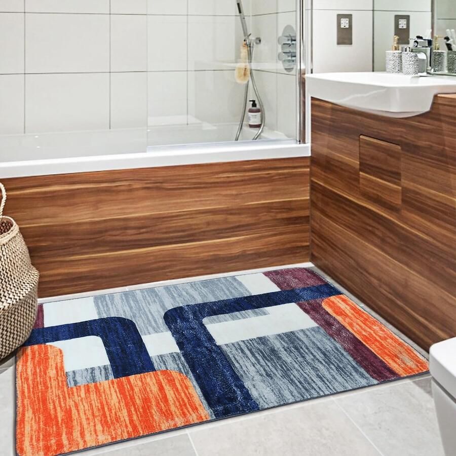 Inovra Moderne Wasbare Vloerkleed voor Woonkamer en Slaapkamer met Antislip Eigenschappen