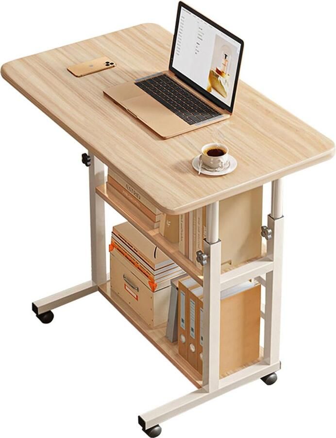 Inovra Multifunctionele Verrijdbare Laptoptafel Met Verstelbare Hoogte Voor Flexibel Thuisgebruik
