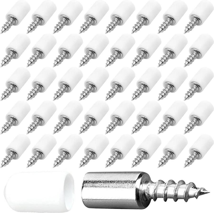 Inovra Plankhouder Set met Rubberen Stopcontacten en Schroeven voor Kastplank Hoge Draagcapaciteit Meer Ondersteuning