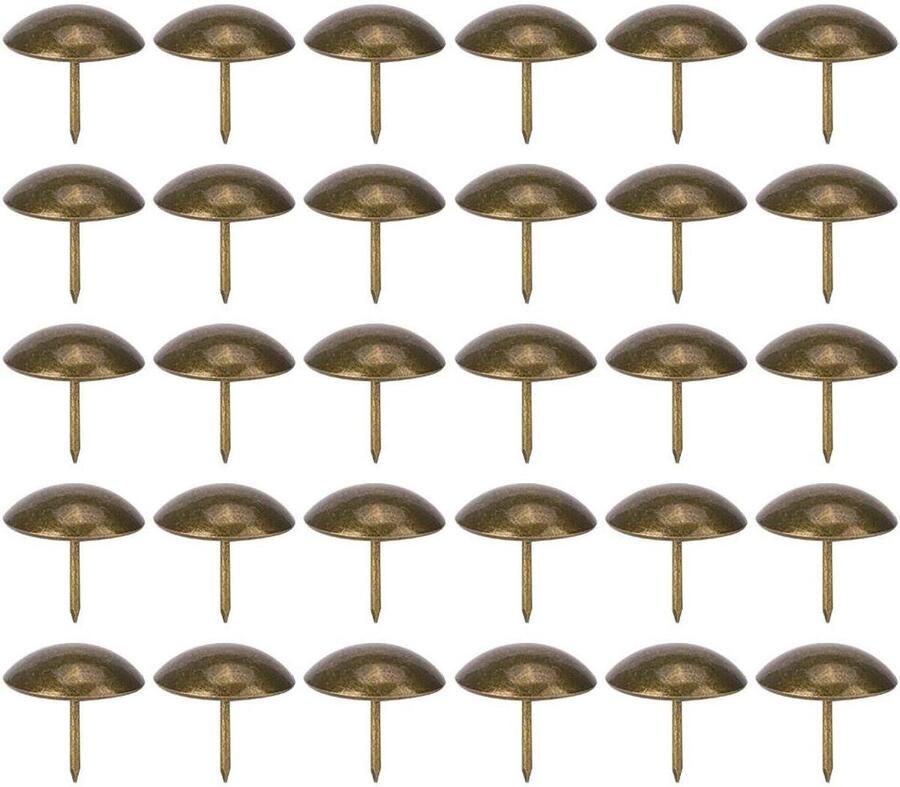 Inovra Plus 30 stuks bekledingsspijkers voor meubelen cyaan brons ijzeren kopspijkers decoratieve meubelbeslag accessoires 25-37 mm 25x25mm (dik)