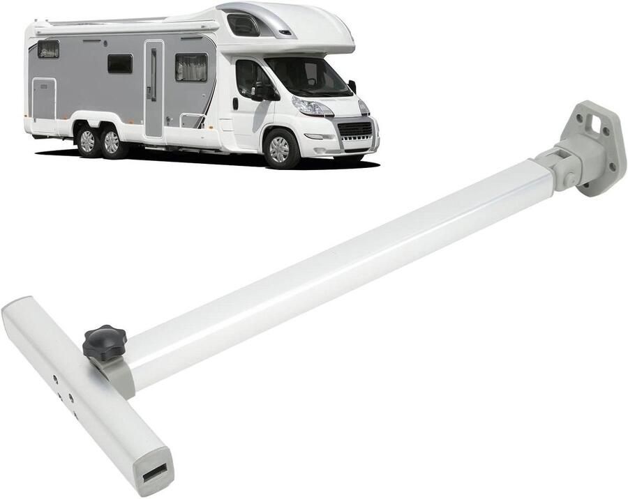 Inovra Plus Inklapbare tafelpoten voor campers en boten in hoogte verstelbaar zwart – inklapbare voet verstelbare scharnierende steunpoot 59-775 cm