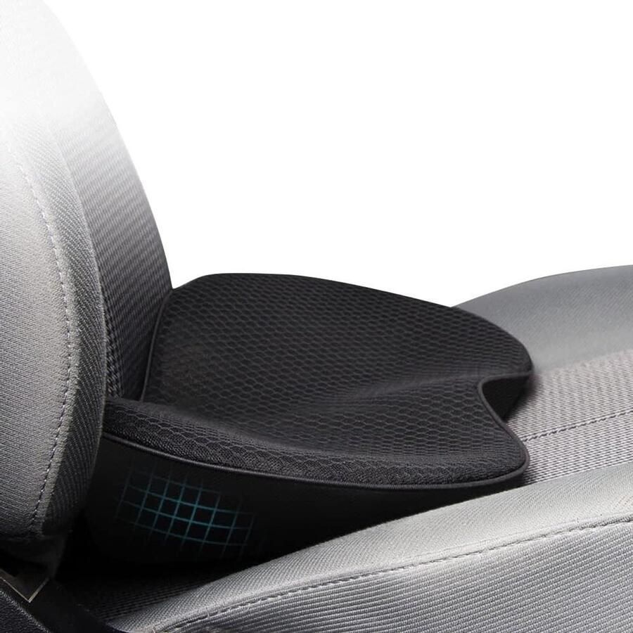 Inovra Plus Zitkussen voor kantoorstoel Ademend Zitkussen voor Bestuurder Dik Autostoelverhogingskussen Verlichting van Lage Rugklachten Zitkussen voor alle Seizoenen