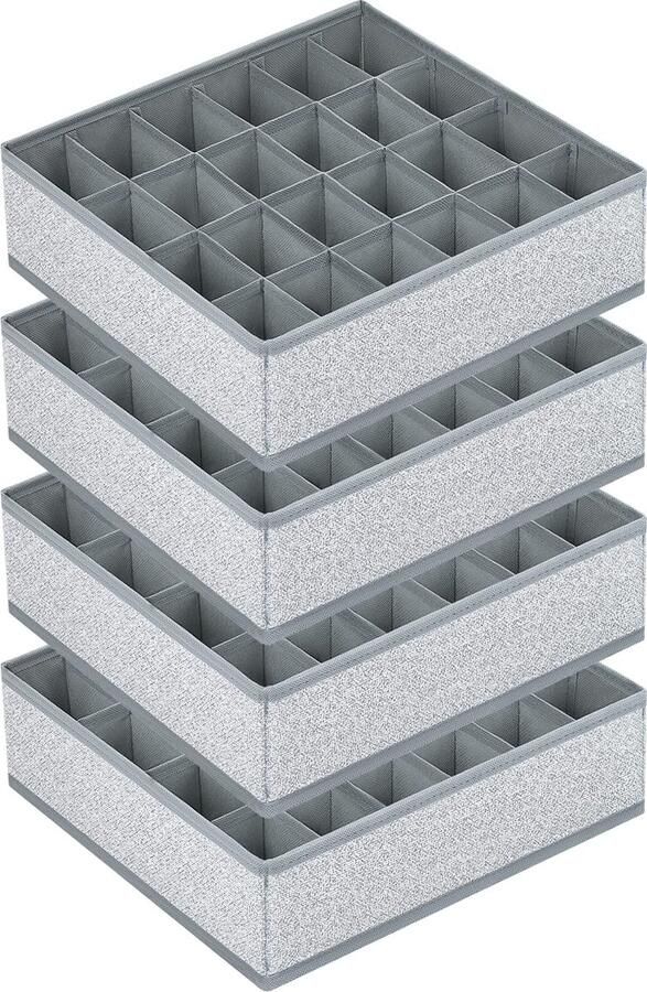 Inovra Praktische en Ruimtebesparende Opbergdozen met 24 Vakken voor Accessoires