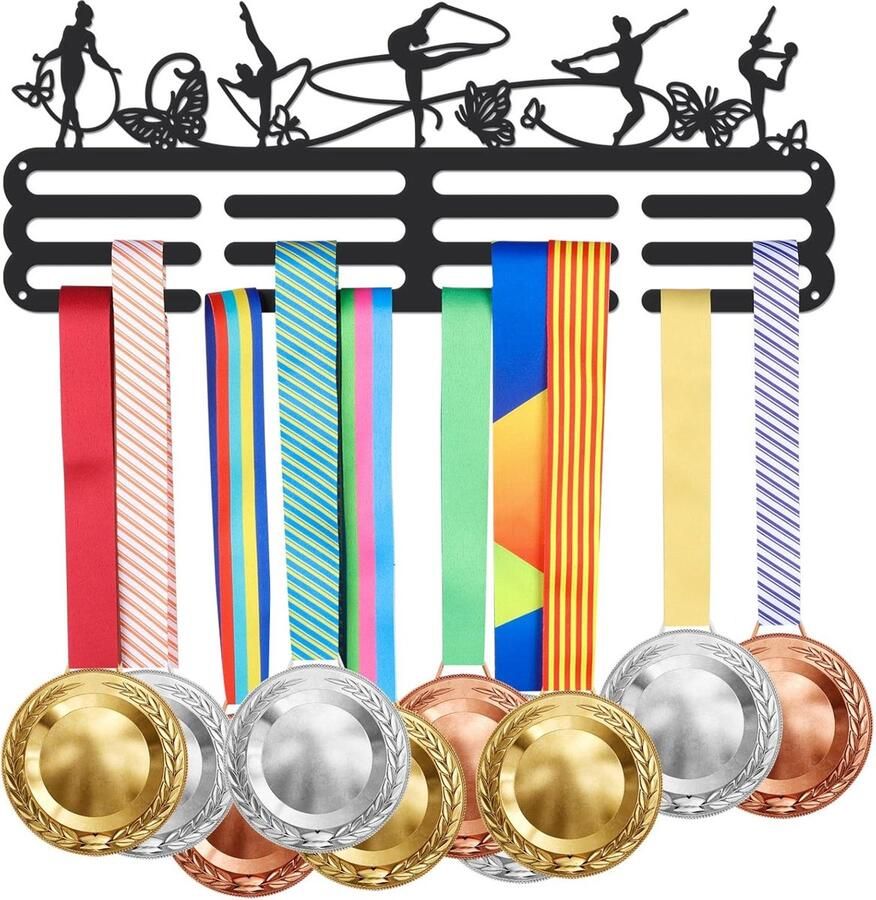 Inovra Robuuste Medaillonhouder met Vlinderdesign voor Meer dan 60 Medailles en Linten