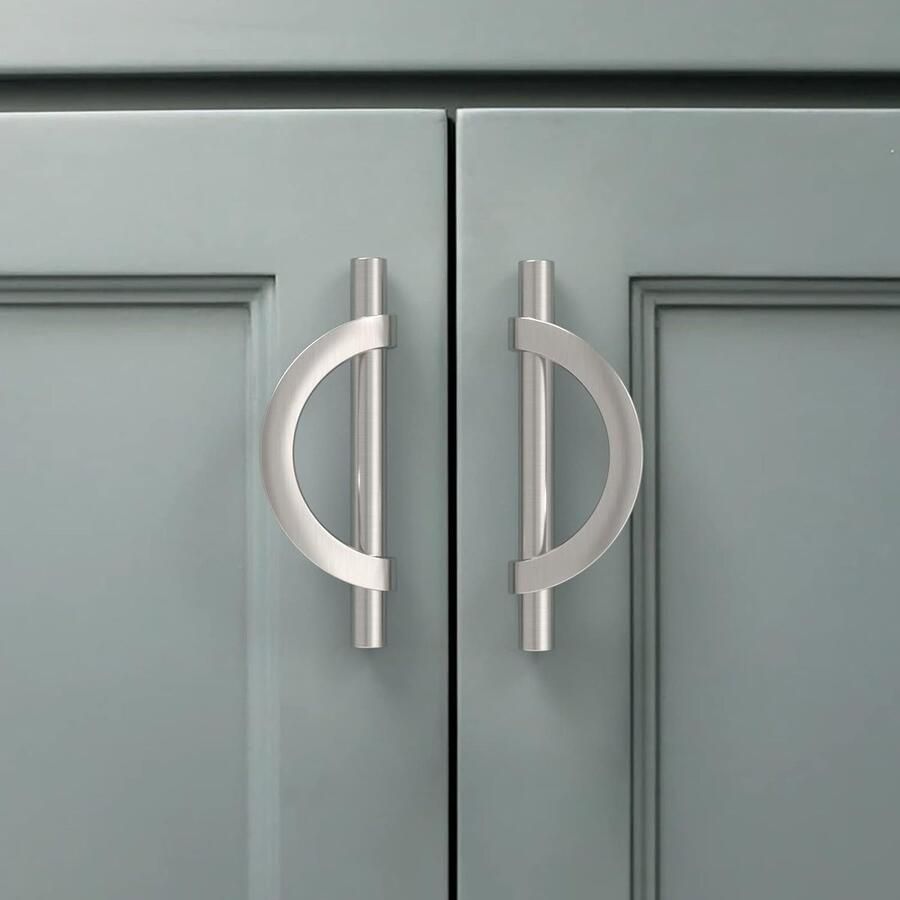 Inovra Set van 10 Luxe Goudkleurige Meubelgrepen van Zinklegering voor Keuken en Kasten