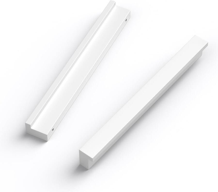 Inovra Set van 10 Moderne Witte Meubelgrepen voor Kasten en Lades met 128 mm Gatafstand