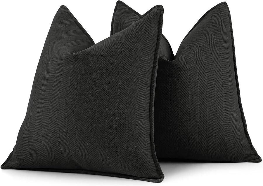 Inovra Chenille Kussenhoes Set van 2 Zachte en Luxe Kussenhoezen voor Sofa Bed en Woondecoratie met Elegant Design