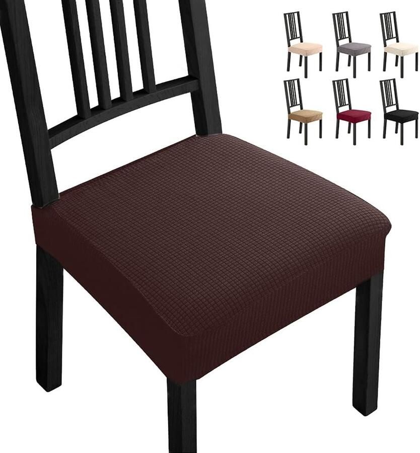 Inovra Set van 4 Moderne Elastische Stoelhoezen voor Optimale Bescherming en Stijl in Huis