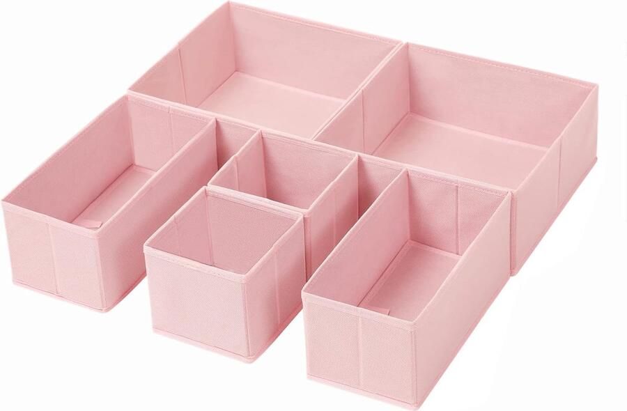Inovra Set van 6 Lade Opbergdozen voor Ondergoed en Accessoires