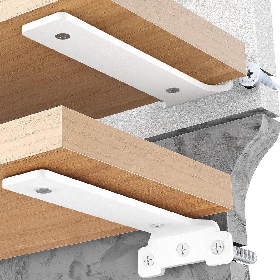 Inovra Stevige en Elegante 30cm Wandrek Houder met onzichtbare Bevestiging voor Zware Ladingen