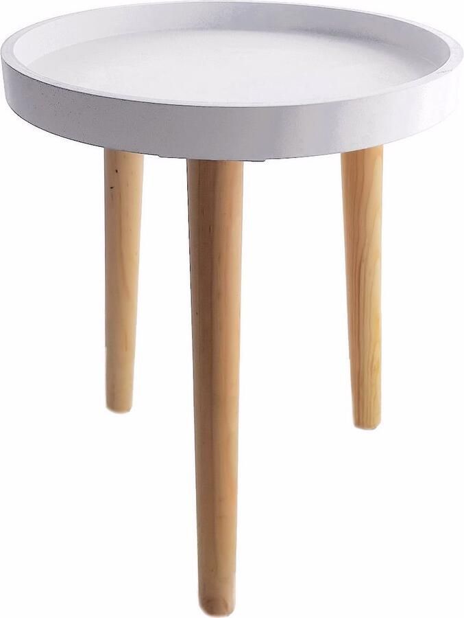 Inovra Stijlvol en Functioneel Houten Bijzettafeltje voor Elk Interieur