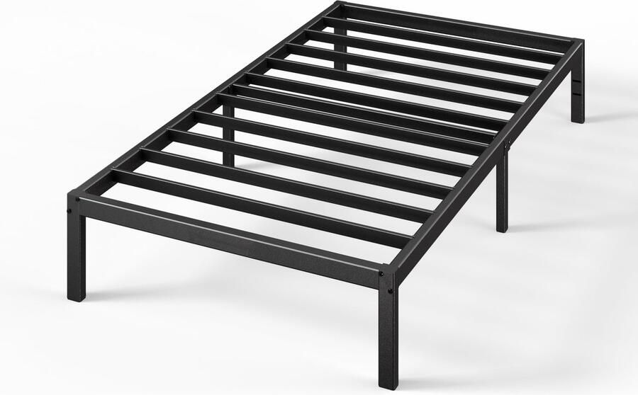 Inovra Stijlvol Metalen Bedframe met Opbergruimte en Veilig Ontwerp van 90 x 200 cm
