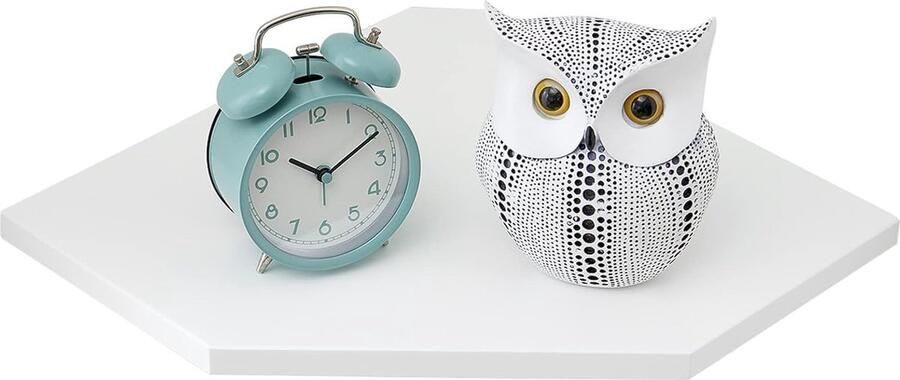 Inovra Stijlvolle Hoekplank van Massief Eikenhout met Multifunctioneel Ontwerp voor Elke Kamer