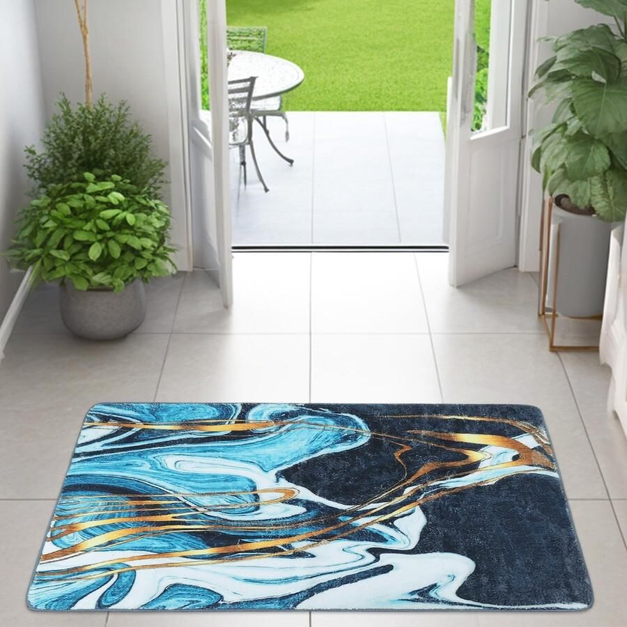 Inovra Stijlvolle Moderne Wasbare Vloerkleed voor Slaapkamer en Woonkamer met Antislipontwerp