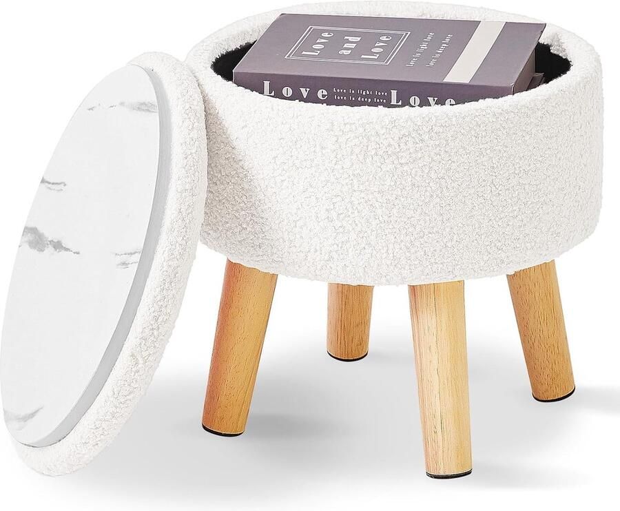 Inovra Stijlvolle Opslag Voetenbank met Metalen Poten voor Woonkamer en Slaapkamer