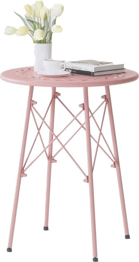 Inovra Stijlvolle Weerbestendige Buiten Bijzettafel voor Tuin Balkon en Patio