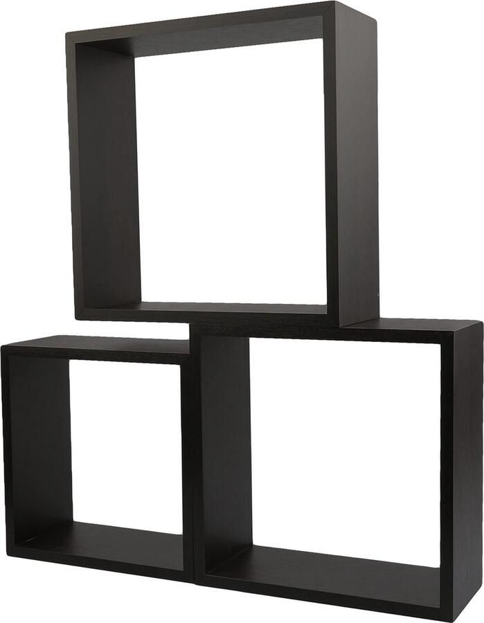 Inovra Stijlvolle Zwevende Wandplanken Set van 3 met Modern Design voor Elke Kamer