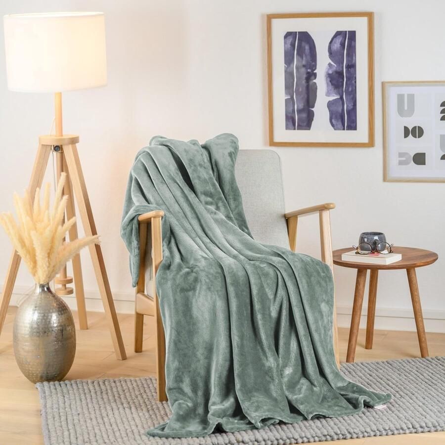 Inovra Super Zachte Fleece Deken Perfect Voor Bank Bed of Woonkamer