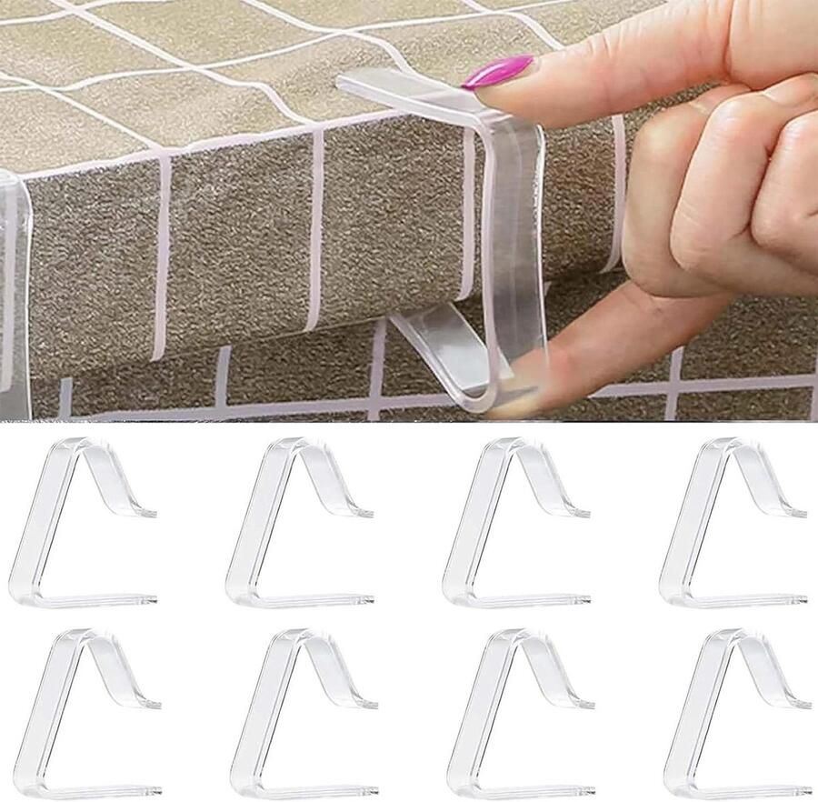 Inovra Tafelkleed clips (8 stuks) Winddichte klemmen voor tafelkleden Ideaal voor picknick thuis bruiloft feest Camping accessoires