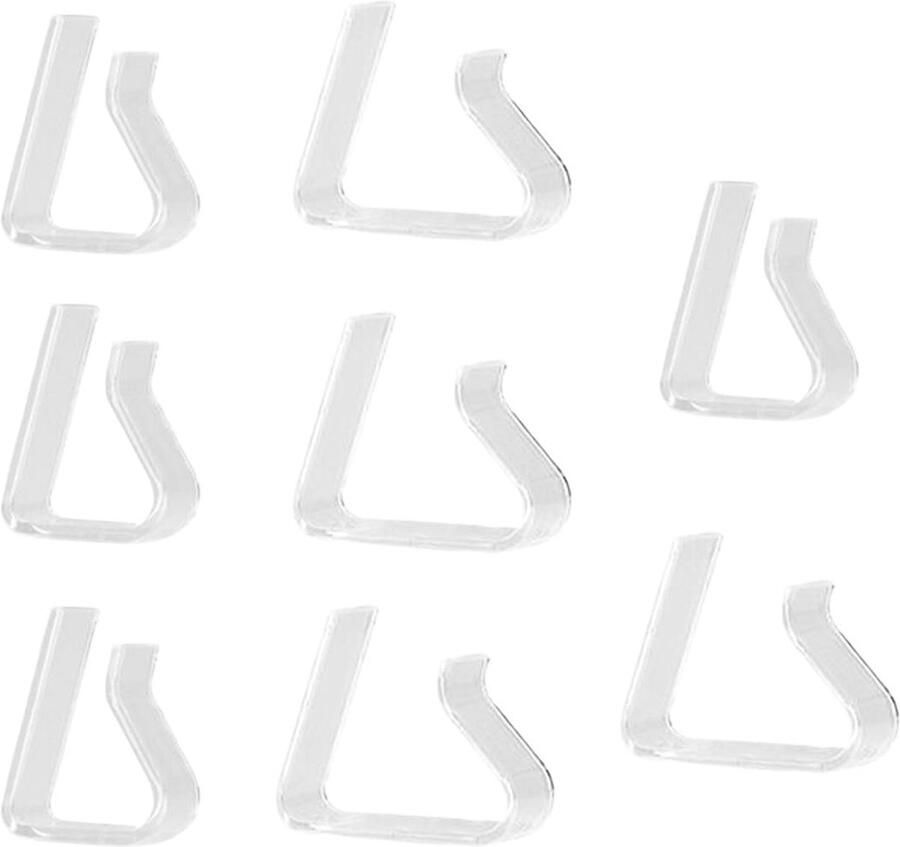 Inovra Tafelkleedhouders voor Perfecte Tafeldekking Set van 16 Transparante Klemmen